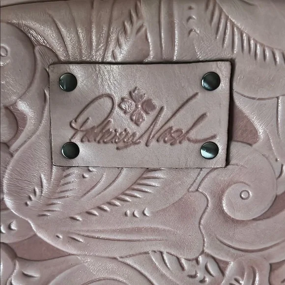 Embossed Pink Patricia Nash Leather Bag - Picture 5 of 10
